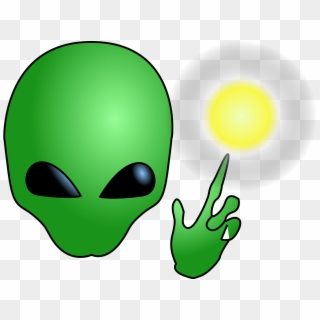 Alien Head Face Pointing Png Image - Transparent Alien Clipart, Png Download
