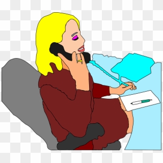 Receptionist Office Lady Png Image - Office Clip Art, Transparent Png