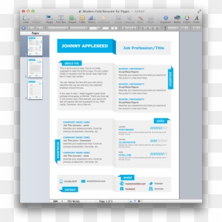 Clip Library Blank Fill In Templates Modern Design - Résumé, HD Png Download