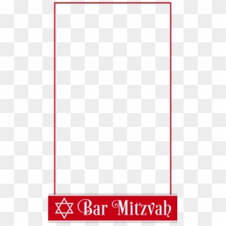 Free Red And White Bar Mitzvah Snapchat Geofilter - Parallel, HD Png Download
