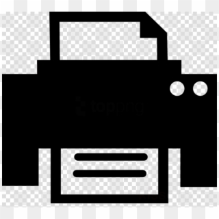Free Png Print Button Icon Computer Icons Printer - Square Vector, Transparent Png