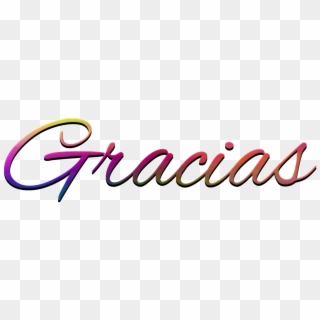 Thank You Word Gratitude Message Png Image - Gracias En Letra Azul, Transparent Png