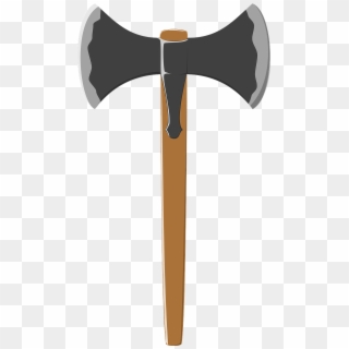 Battle Axe Medieval Weapon Labrys Png Image - Double Sided Axe Clipart, Transparent Png