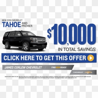 New Used Chevy Tahoe Specials James Corlew Chevrolet - Compact Disc Digital, HD Png Download
