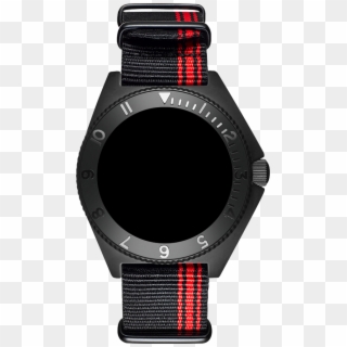 Mayfair Strap Nato Black/red Stripe - Bamford Watch Department, HD Png Download