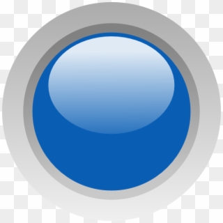 Dark Blue Led Circle Png Clip Art - Led Blue Png, Transparent Png