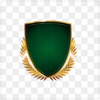 Shield, Encapsulated Postscript, Green, Emblem Png - Creative Gold Shields, Transparent Png