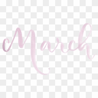 March Background Png - Calligraphy, Transparent Png
