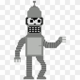 Bender - Bender Pixel Art, HD Png Download