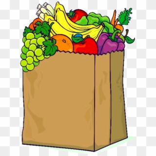 Grocery Clipart Sack - Transparent Background Groceries Clipart, HD Png Download