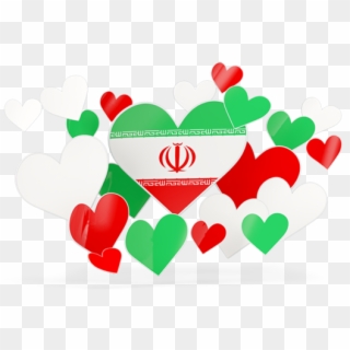 Illustration Of Flag Of Iran - Pakistan Flag Heart Shape, HD Png Download