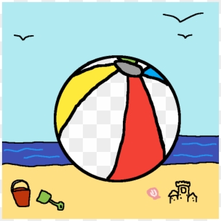 Beach Ball - Cartoon, HD Png Download