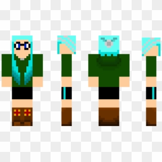 Turquoise Inkling Minecraft Skin - Graphic Design, HD Png Download