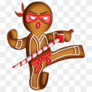 Ninja Clipart Gingerbread - Gingerbread Ninja Clipart, HD Png Download