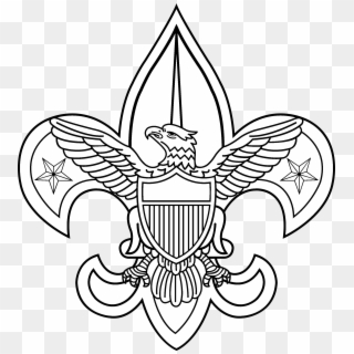 Boy Scouts 2 Logo Black And White - Boy Scout Of America Logo Vector, HD Png Download