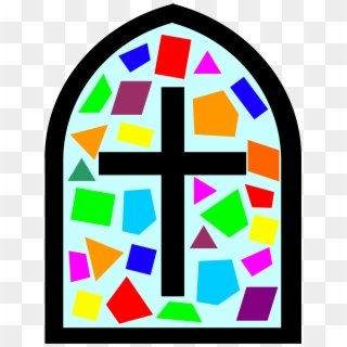 Stained Glass Clipart Catholic - Church Stained Glass Clipart, HD Png Download