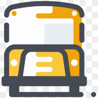 Bus Vector Food - School Bus, HD Png Download