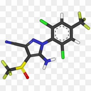 Fipronil 3d Sticks - Cocaine Chemical Structure 3d, HD Png Download