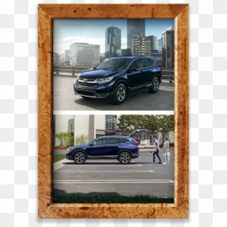 Wooden Picture Frame, Honda Cr-v With Skyline Behind, - Honda Car Crv 2018, HD Png Download