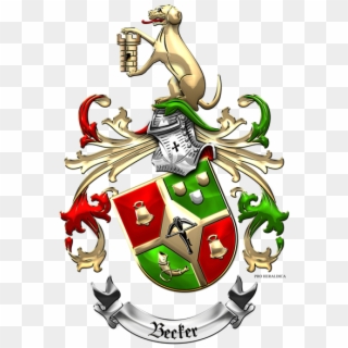 Becker Family Coat Of Arms - Crest, HD Png Download