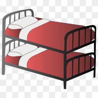 Cartoon Bunk Bed - Bunk Bed Clipart, HD Png Download