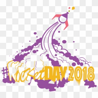 Bl Rocketday 2018 Wordart Bl Flask - Graphic Design, HD Png Download