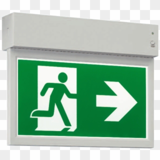 Fire Exit Sign Suspended, HD Png Download