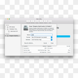 Select Mac Os Extended Under Scheme Select Guid Partition - Tao Usb Cai Mac, HD Png Download