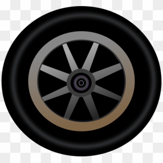 Wheel Rim Clipart Racing Tire - Race Car Wheel Vector, HD Png Download