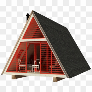 A-frame Cabin Plans Dolores - Frame Window House, HD Png Download