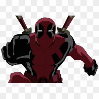 Deadpool Ultimate Spider Man - Deadpool Animated, HD Png Download