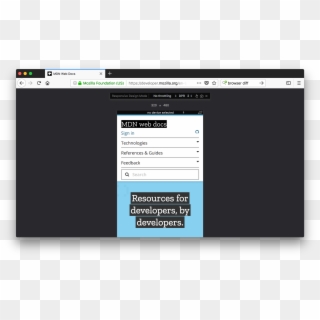 Firefox Png Viewer - Firefox Responsive Design Mode, Transparent Png
