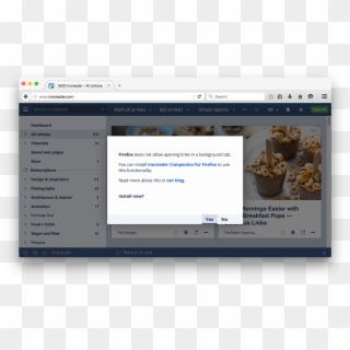 Open Background Tabs In Firefox - Multimedia Software, HD Png Download