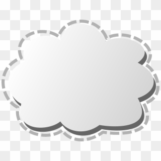 Clouds White Grey - Cloud Frame Vector Png, Transparent Png