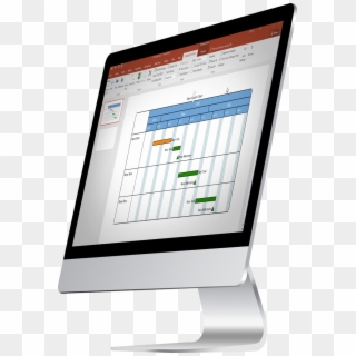 Create Professional Timelines And Gantt Charts In Powerpoint - Output Device, HD Png Download