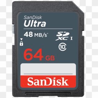Ultra Sdhc/sdxc Memory Card - Sandisk Sdhc Ultra 16gb, HD Png Download