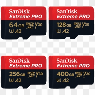 Sandisk Extreme Pro V30 A2 Series Gb Micro Sd Card - Sandisk Extreme Pro 400gb Micro Sd, HD Png Download