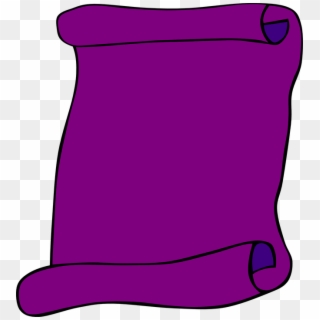 Scroll Paper Blank - Purple Paper Png, Transparent Png