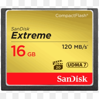 Memory Card Compactflash 16gb - Sandisk Cf Extreme 32gb, HD Png Download
