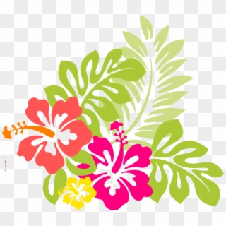 Flowers From Hawaii, The Exotic Hibiscus Flower With - Free Hawaiian Clip Art, HD Png Download