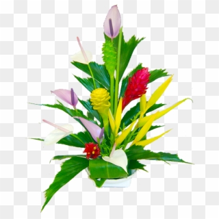 Kona Tropical Hawaiian Flowers Bouquet - Flower, HD Png Download