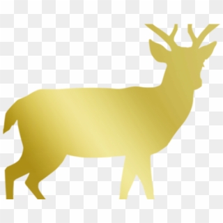 Reindeer Antlers Clipart - Doe Silhouette Target, HD Png Download