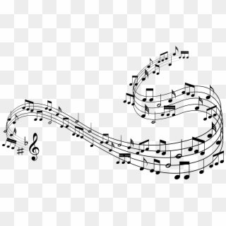 Musical Free Black And White Clipart, HD Png Download