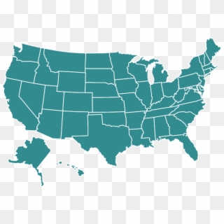 United States Png - Map Of America Gray, Transparent Png