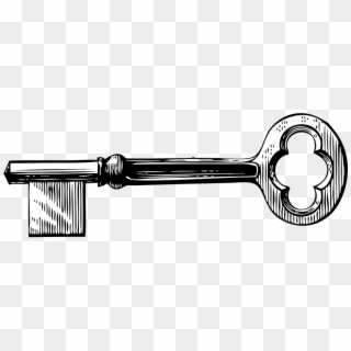 Key Clipart Black And White Keys Png Black And White - Clip Art Skeleton Key, Transparent Png