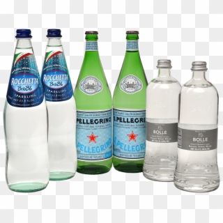 6 Water Bottle Group 3 - Italian Sparkling Water, HD Png Download