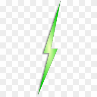 Electrical Clipart Red Lightning Bolt - Lightning Bolt Green Clipart Icon, HD Png Download