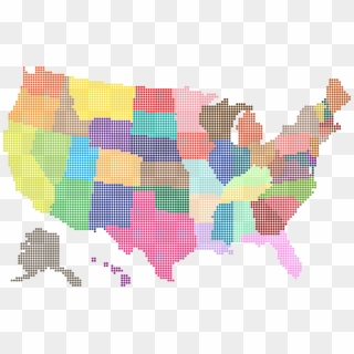 This Free Icons Png Design Of Multicolored United States, Transparent Png