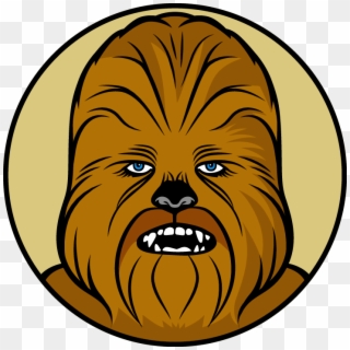 Luke Skywalker Clipart Han Solo Chewbacca - Star Wars Chewbacca Vector, HD Png Download
