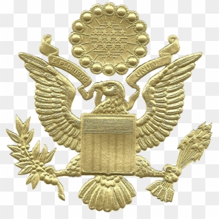 Great Seal Of The United States, Embossed Gold - American Coast Guard Flag, HD Png Download